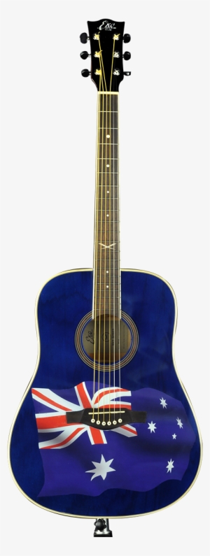 Gibson Blue Acoustic Guitar