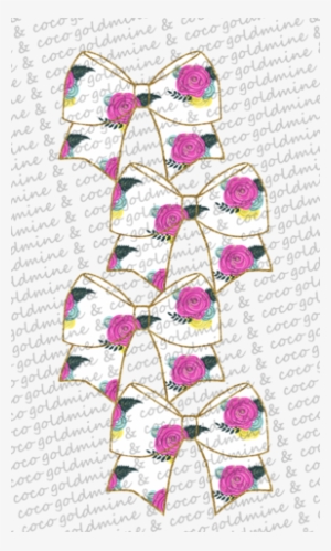 Floral Bowmark Die Cut - Bonitas Para Papel De Parede