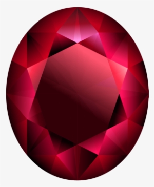 Transparent Red Oval Diamond Png Clipart - Diamond