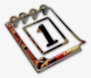 076200 Abstract Red And Gold Paint Splatter Icon Business - Calendar Icon