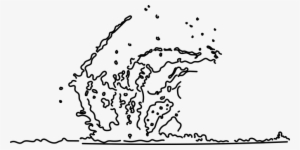 Black And White Water Puddle Drop Png