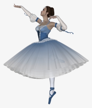 Bailarina Azul - Gif Caneta Fundo Transparente