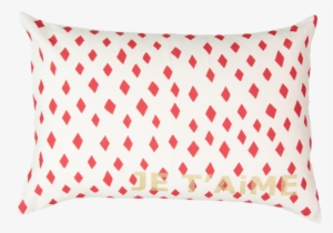 Je T'aime Carte Cushion With Red Diamond In Milky White - Atsuyo Et Akiko Je T'aime Carte Cushion / Diamond