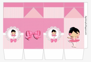 Caixa Milk Tema "bailarina Cor De Rosa" - Personalizados Bailarina Para Imprimir