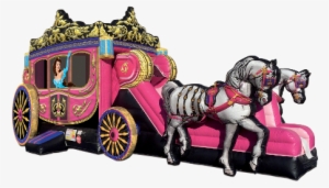 Princess Carriage Png - Horse Carriage Bounce House