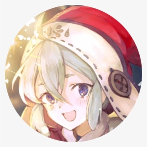 Miss Santa Icon Circle - Anime Girl Icon Png