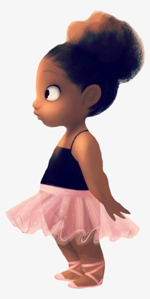 Meninas Sticker - Black Girl Ballerina