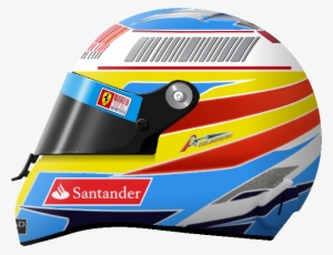 Fernando Alonso 2010 F1 Helmet Drawing - Fernando Alonso Helmet 2010
