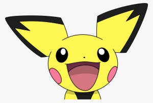 Pichu Cute Face , - Pichu Cute