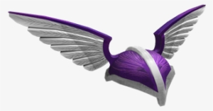 Winged Purple Helmet - Eagle