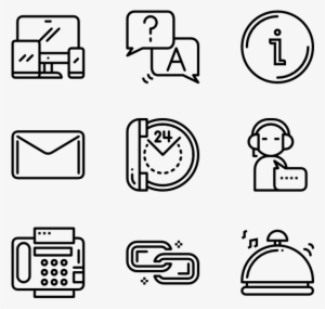 Contact Us - Web Design Line Icon