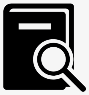 Book With Magnifying Glass Vector - Search Books Icon Png