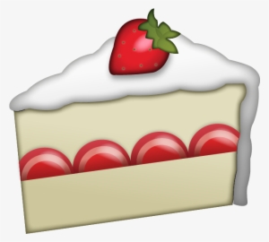 Banner Black And White Library Download Strawberry - Cake Emoji Png