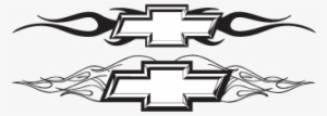 Vector Logo Chevy Chisiled With Flames - Logo De Chevrolet Vector