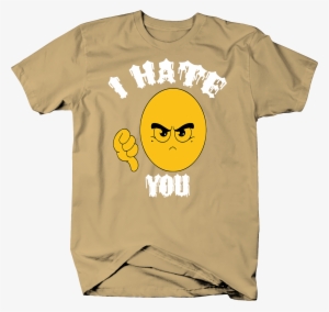 I Hate You Funny Emoji T Shirt