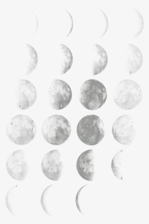 Moon Clipart Watercolor - Transparent Moon Phases