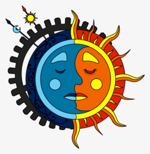 Moon Sun Steampunk Tattoo Color - Buet University In Bangladesh