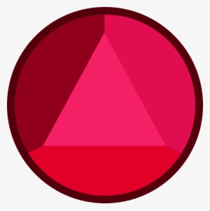 Garnet Sapphire Gemstone - Gema Triangular