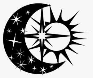 Sun, Moon, And Star Sticker - Tatuajes De Sol Luna Y Estrellas