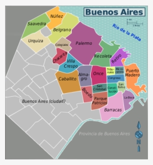 Distritos De Buenos Aires - Map