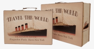 Grand Maleta Decorativa De Mdf Y Vinil - Alameda