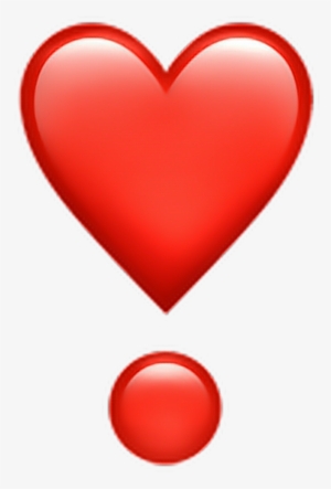 Whatsapp Emoji Png Banner Library Stock - Red Heart Emoji With Dot