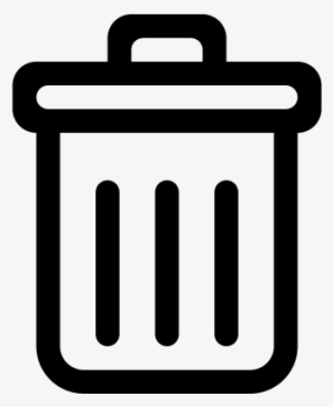 Recycling Bin Vector - Delete Icon Png Black