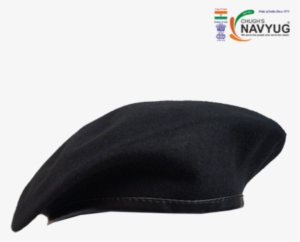 Beret Cap Black Light Weight - Beanie