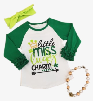 Little Miss Lucky Charm - St. Patricks Day Shirt, Girls St. Patricks, St. Patty's,