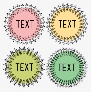 Set Of Flowers Mandala Ornaments Floral Wreath Badge, - Laddu Gopal Fancy Dress