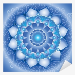Abstract Blue Pattern, Mandala Of Vishuddha Chakra - Mandala