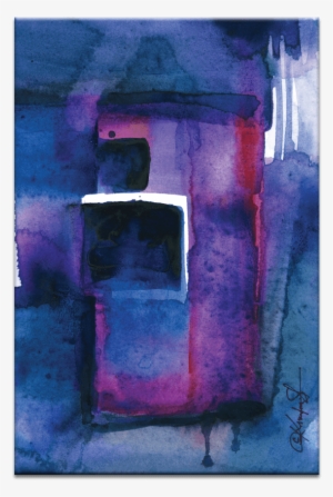 Watercolor Abstraction - Artist Lane Watercolor Abstraction 211 By Kathy Morton