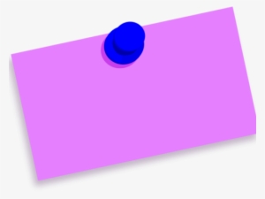 Thumb Tack Clipart Pin Drop - Thumbtack Note Blank Png