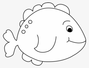 Black And White Little Fish Clip Art Image - Animals Clipart Black And White
