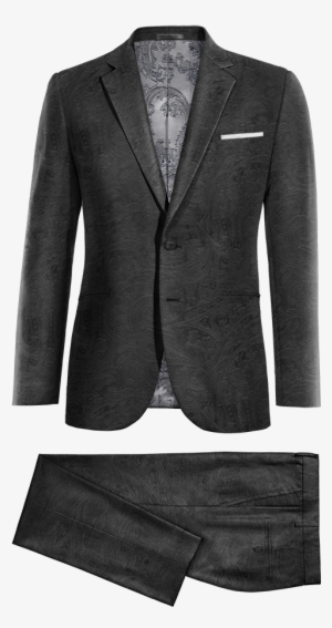 New Grey Wool Blend Suit - Mens Double Breasted Navy Suits