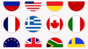 French British And Spanish Flags