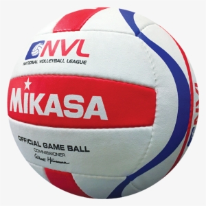 Nvl-pro 3 Quarter View - Mikasa Game Ball Of The National Red/white/blue Volleyball