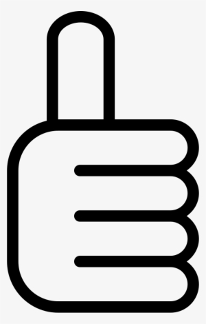 Thumb Up Hand Outline Interface Symbol Comments - Portable Network Graphics