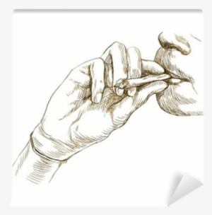 Smoking Marijuana Joint - Hemos Para Dibujar Fumando