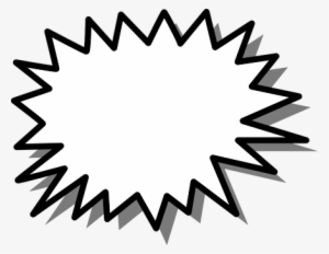 Speech Shape Star Burst Design Message Lab