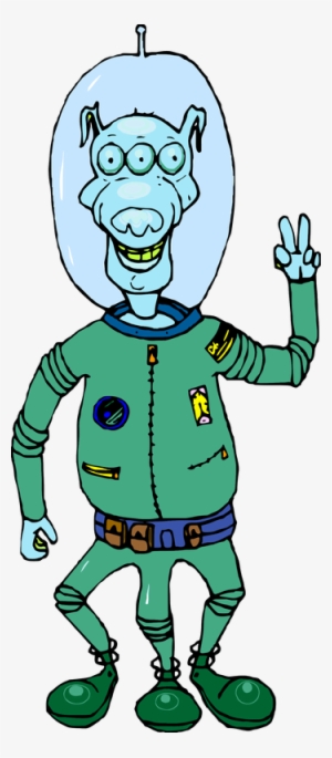 I Found These Classic Free 1998 Clipart Images Of Aliens - Space Suit Alien Cartoon