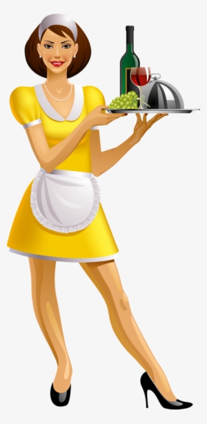 Waitress Png - Официантка Картинка