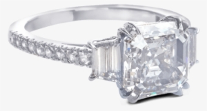 Ring Harmonia Three Stone Diamonds Platinum Steven - Engagement Ring