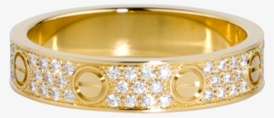 Yellow Gold Wedding Rings - Alliance Love Diamants Cartier