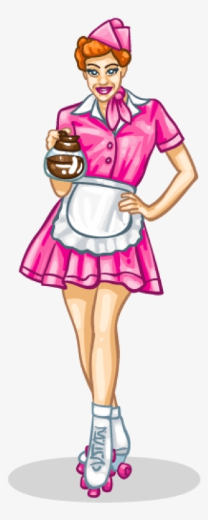 Waitress - Waiter On Roller Skates