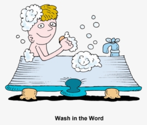 Bible Bath - Man In A Bath Clipart