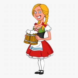 German Girl German Girl - Oktoberfest Cartoon Transparent