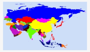 World Map Colored Clip Art - Co2 Emissions In Asia