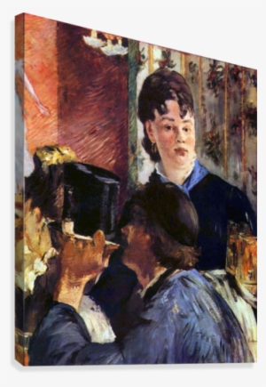 Waitress By Edouard Manet Canvas Print - Poster: Edouard Manet Waitress Art Print Poster, 19x13in.