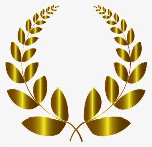 Gold Laurel Wreath - Transparent Background Laurel Wreath Png